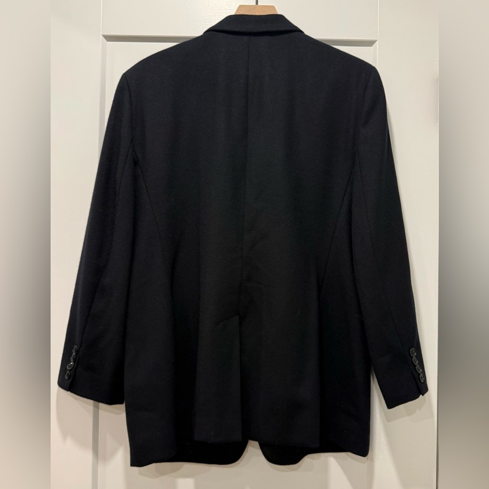 Lauren Ralph Lauren Wool Tuxedo Blazer Black Satin Lapel 14 - Picture 3 of 10